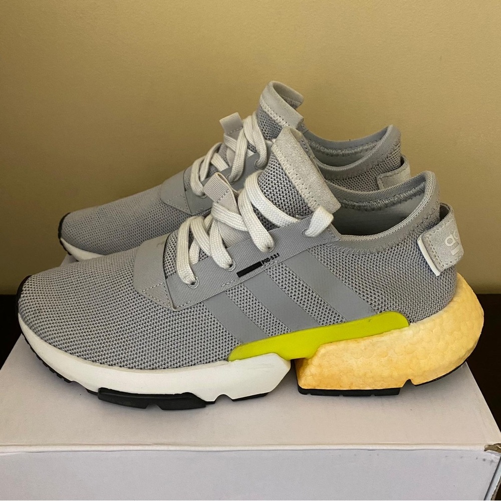 adidas Men's POD-S3.1 Grey/Green/White 8.5 M